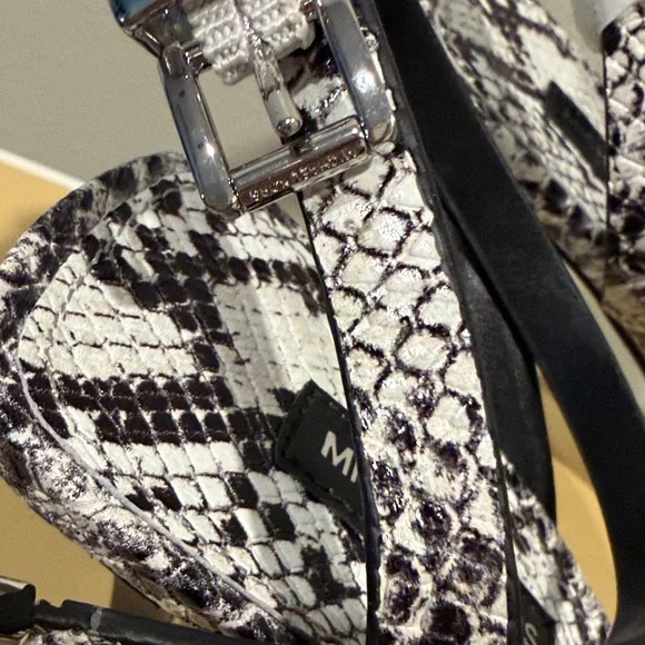 Michael Kors Monochrome Snake Print Heels